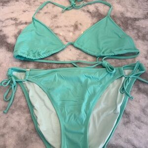 Victoria's Secret Aqua Bikini Size L
